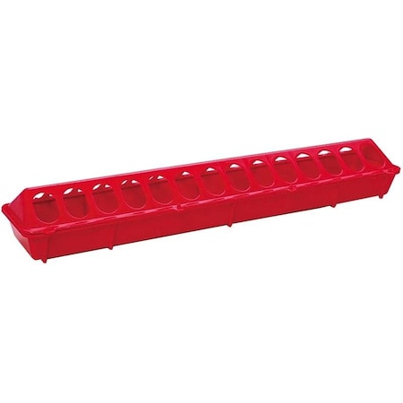 Poultry Feeder, 15 Lb Capacity, 28Compartment, PlasticPolypropylene, FlipTop Mounting